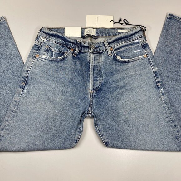 NEW CITIZENS OF HUMANITY Emerson Women’s Slim Fit Boyfriend Jeans – Blue - Picture 1 of 9